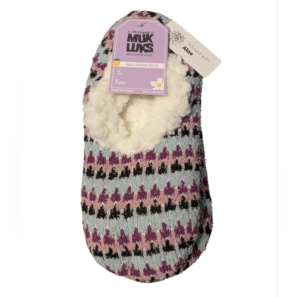 MUK LUKS Ballerina Slipper Socks